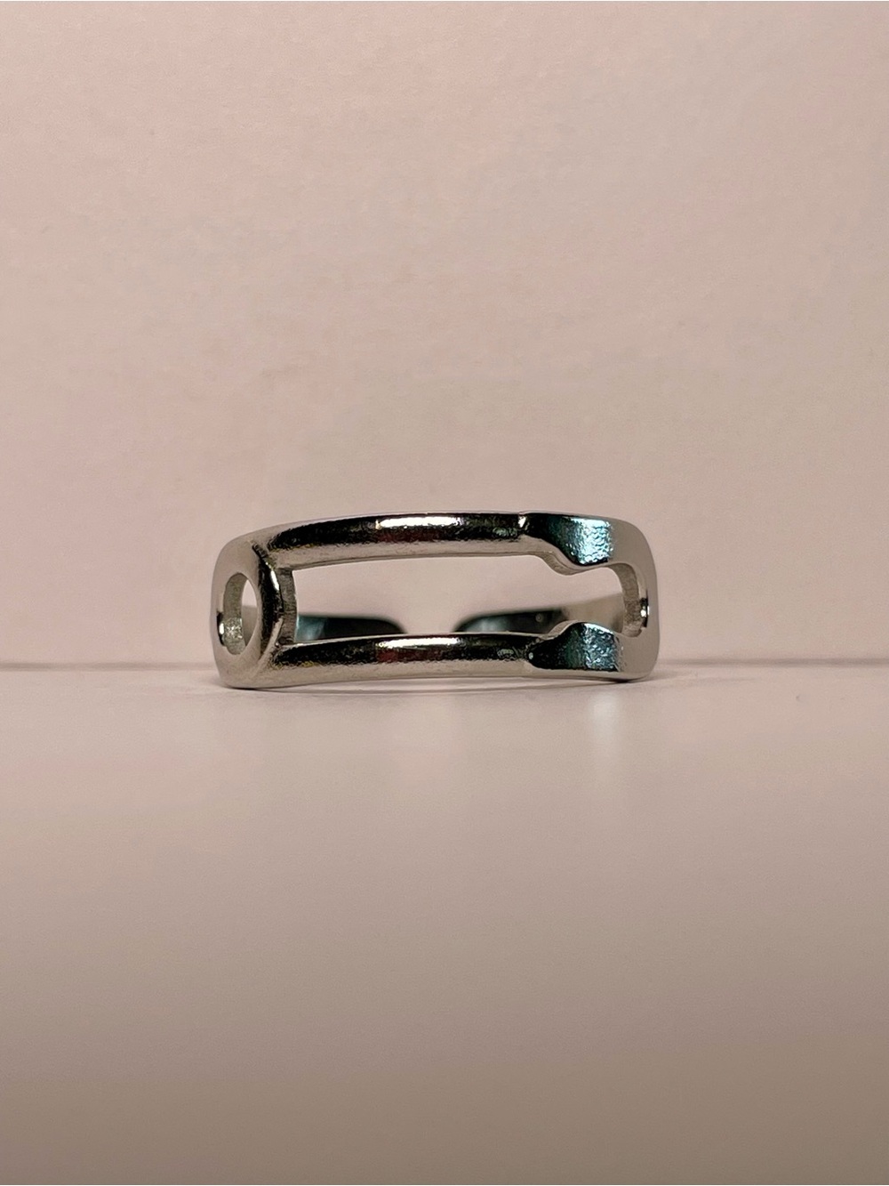 Silver Paperclip Ring